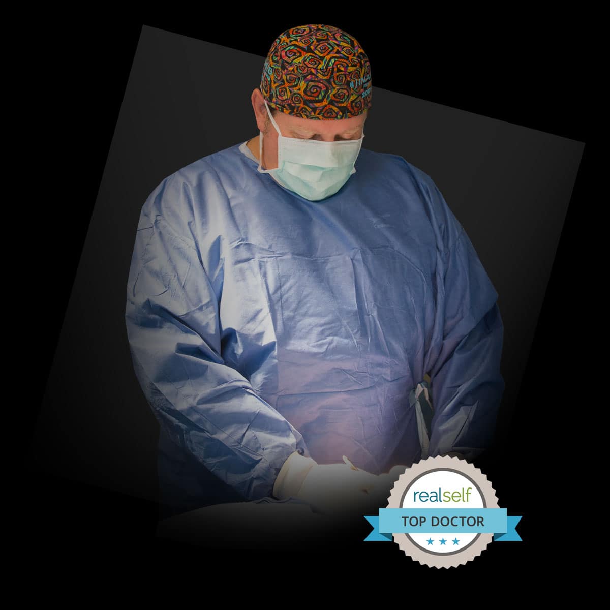 Dr. Trenton C. Jones, MD, plastic surgeon in Utah performing procedure